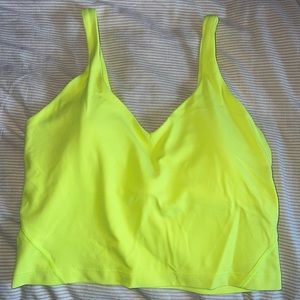 Neon lulu crop top🎾